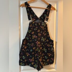 ⭐️ 5 For $25 HT Denim Shortall Butterfly Overalls (S)